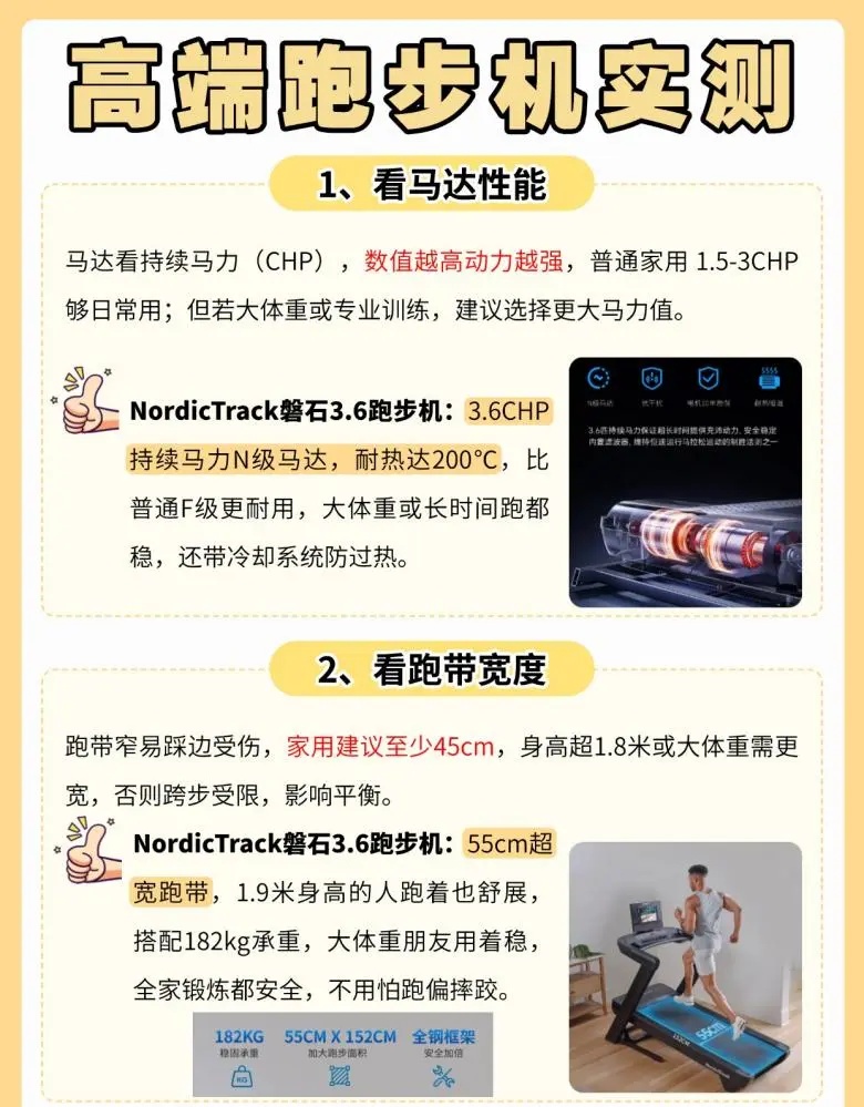 高端跑步机护膝选购_跑步机什么牌子好?_NordicTrack磐石3.6避震系统