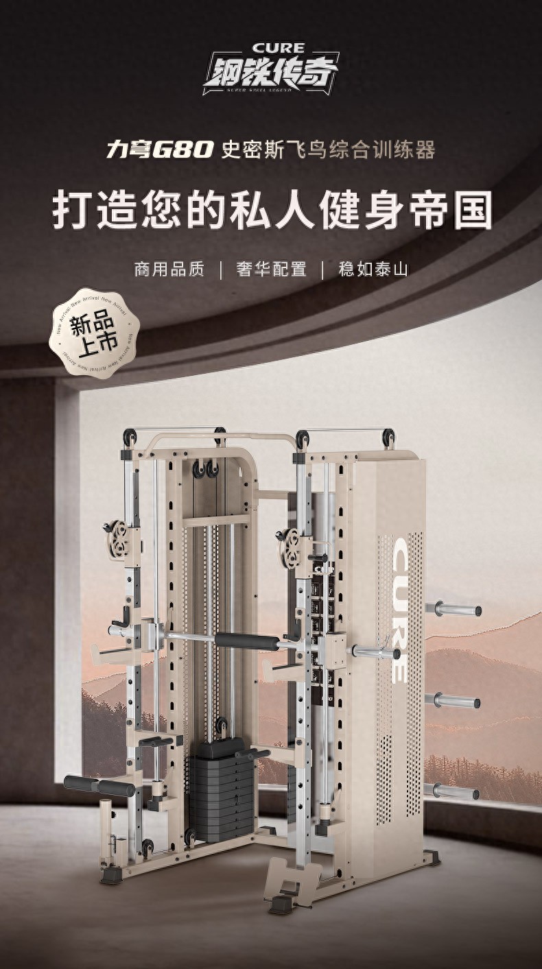 家庭健身房搭建_家用综合训练器推荐_三人综合训练器图片